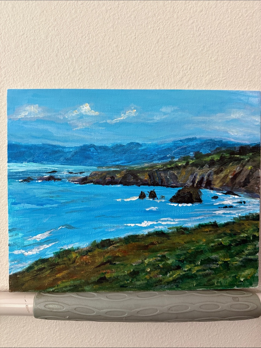California Coastal Landscape Painting on 8”x10”, canvas panel, unframed